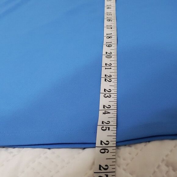 Lady Hagen. NWT. Blue, 4 Button Shirt; Short Sleeve; Point Collar. SZ XL - Picture 9 of 15